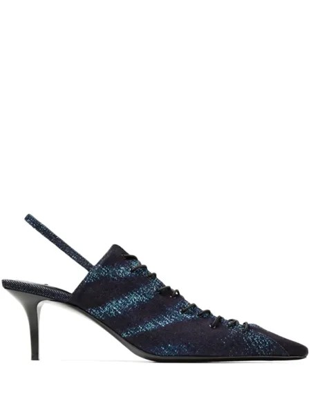Jimmy Choo джинсовые туфли из коллаборации с Jean Paul Gaultier, синий