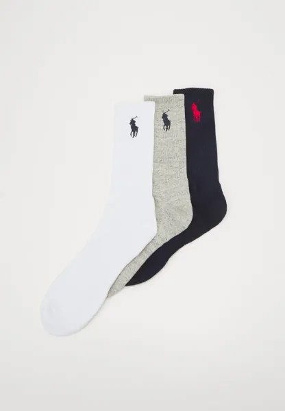 Носки BIG CREW SOCK 2 PACK Polo Ralph Lauren, темно-синий/белый/серый