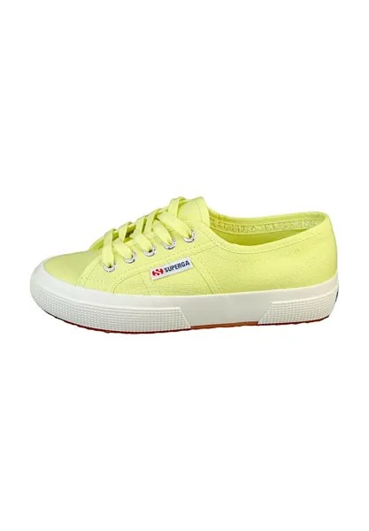 Низкие кеды Superga, цвет sunny lime