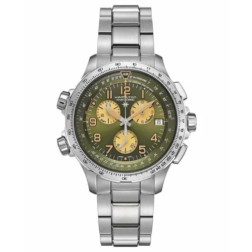Наручные часы Hamilton Khaki Aviation H77932160, хаки, золотой