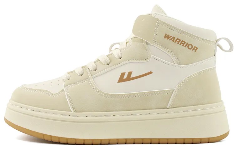 Кроссовки WARRIOR Skateboarding Shoes Unisex High-top, хаки