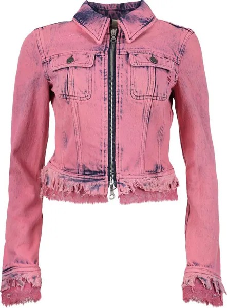 Куртка Diesel Slim Denim Zip Jacket 'Rose', розовый