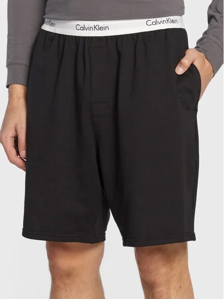 Пижамные шорты стандартного кроя Calvin Klein, черный