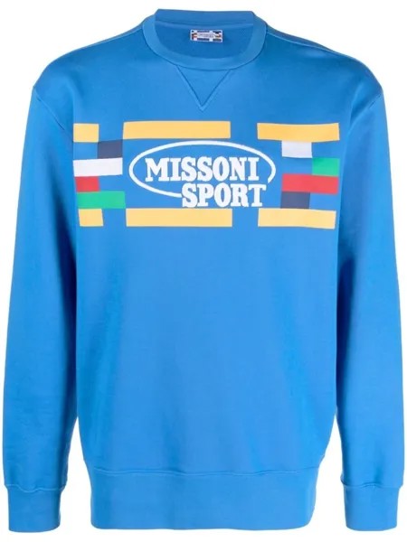 Missoni толстовка с логотипом, синий