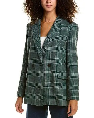 Maje Костюмный пиджак из полушерсти женский зеленый T40