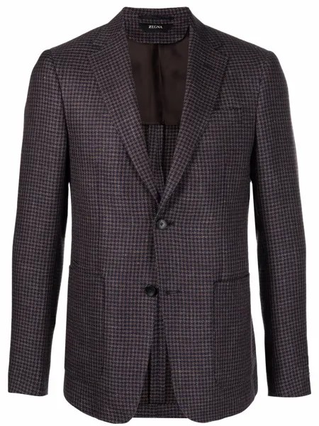 Z Zegna однобортный пиджак строгого кроя