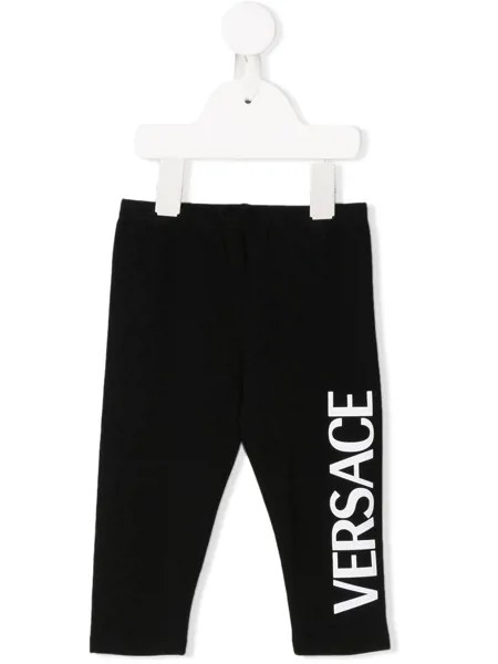 Versace Kids легинсы с логотипом