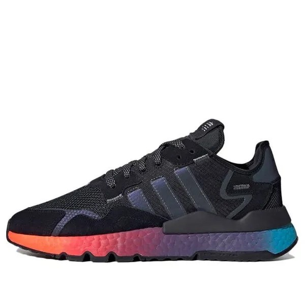 Кроссовки ночные джоггеры Adidas, черный