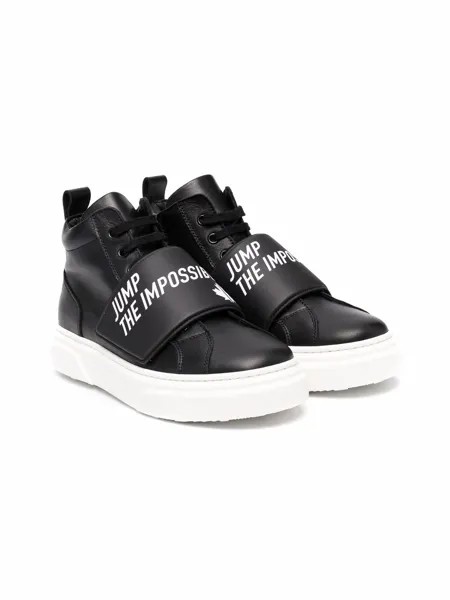 Dsquared2 Kids высокие кеды с логотипом