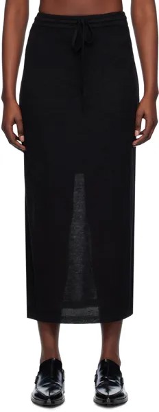 Черная многослойная длинная юбка Lauren Manoogian