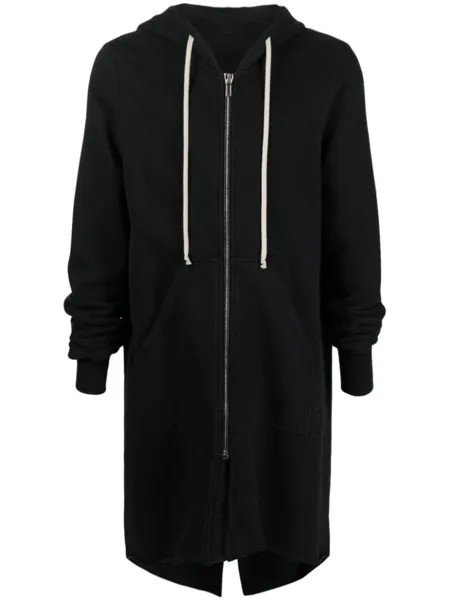 Парка с капюшоном и асимметричным подолом Rick Owens DRKSHDW, черный