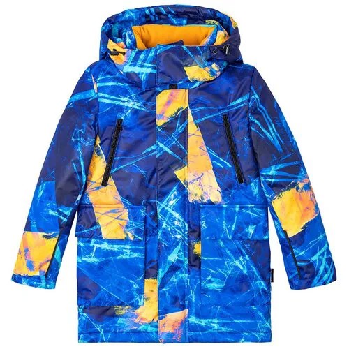Куртка NIKASTYLE, размер 140, желтый, синий