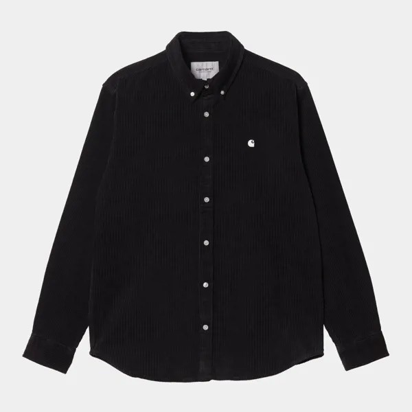 Рубашка CARHARTT WIP L/S Madison Cord Shirt Black / Wax 2023