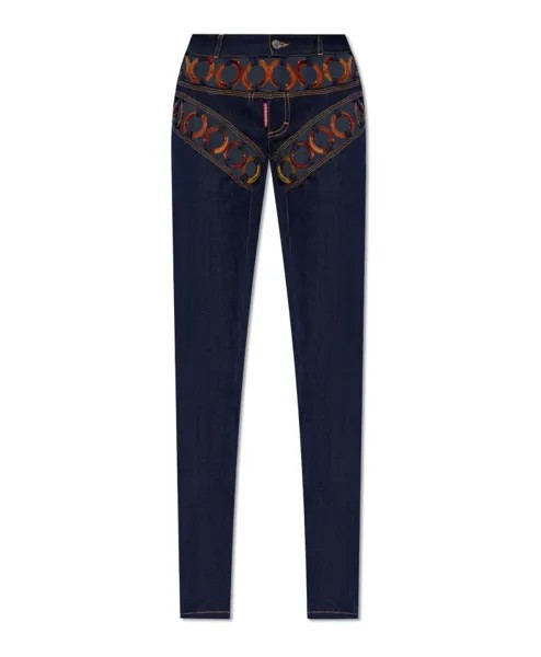Брюки Трубы Dsquared2, синий