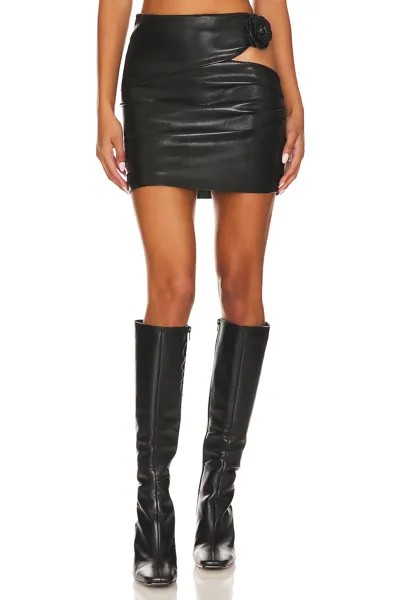 Юбка мини Lovers and Friends Sabine Faux Leather, черный