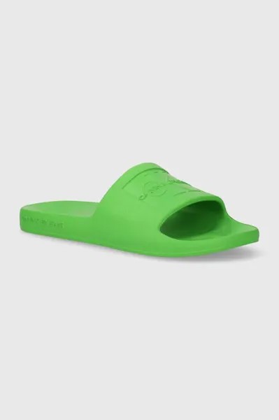Шлепанцы Slide Monogram Debossed Eva Calvin Klein Jeans, зеленый