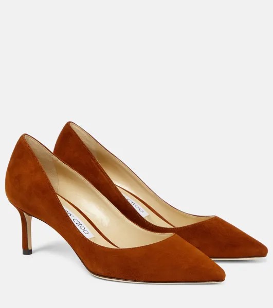 Кожаные туфли Romy 60 Jimmy Choo, коричневый