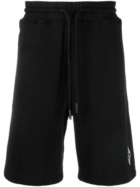 Marcelo Burlon County of Milan шорты-бермуды с логотипом, черный