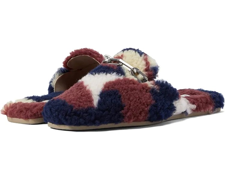 Домашняя обувь rag & bone Essex Slide, цвет Burgundy Camo Sherpa