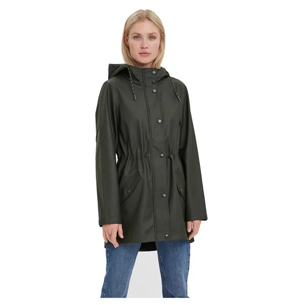 Парка Vero Moda Malou Coated, зеленый