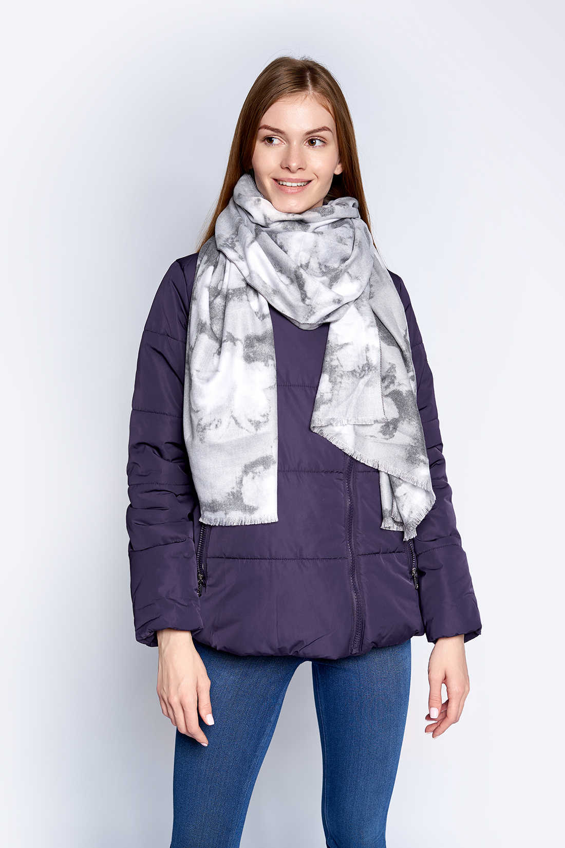 Палантин женский Baon B359501 grey, 180х70 см