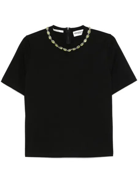 Essentiel Antwerp футболка со стразами, черный