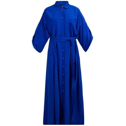 Платье Harmont & Blaine, вискоза, повседневное, прилегающее, размер 50, синий