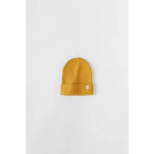 Шапка бини Zara демисезонная, размер 50, желтый