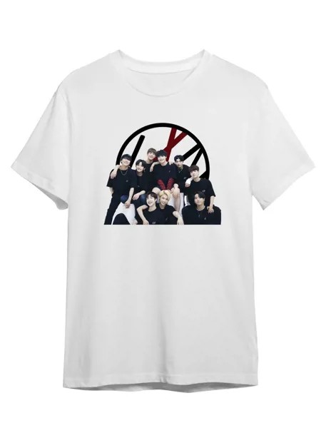 Футболка унисекс Каждому Своё Stray Kids/K-Pop/Корея MGSK15 белая 4XL