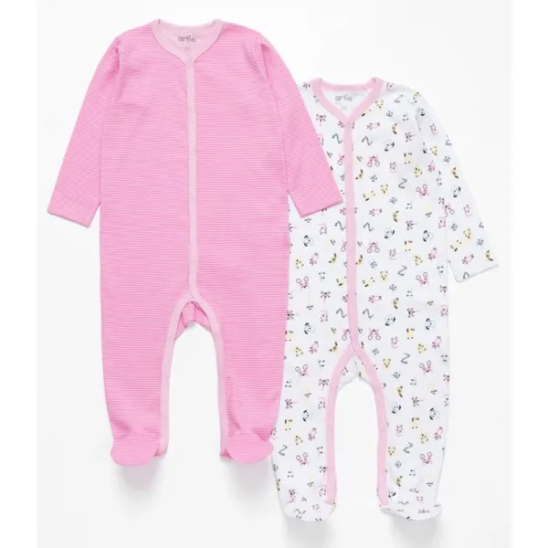 Artie Комбинезон для девочек Basic Babywear Полоски 2AK-611d 2 шт.