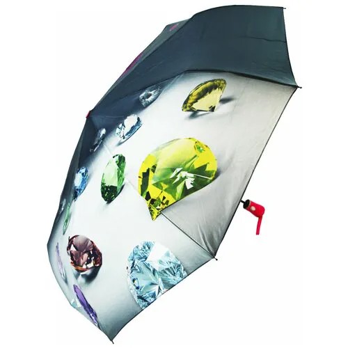 Зонт Rainbrella, автомат, 3 сложения, купол 105 см., 9 спиц, система «антиветер», чехол в комплекте, для женщин, фуксия