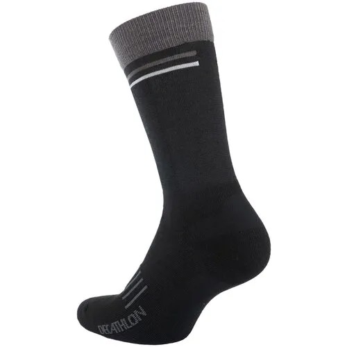 Теплые носки для велоспорта 900, размер: 35/38, цвет: Черный/Антрацитовый Серый/Алюминиевый Серый VAN RYSEL Х Декатлон