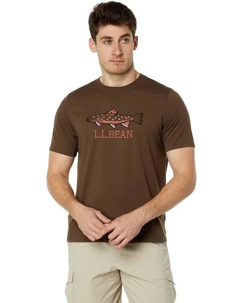 Рубашка L.L.Bean Fishing Graphic Tee, цвет Vintage Olive