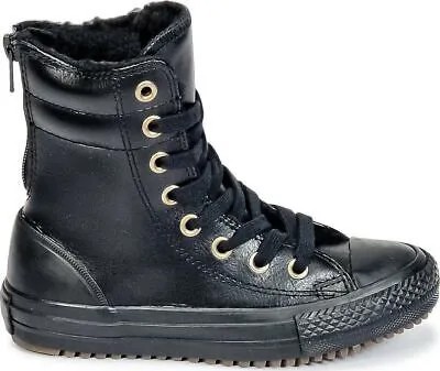 Ботинки Converse Chuck Taylor All Star с высокой посадкой для маленьких детей, черные — 11,5