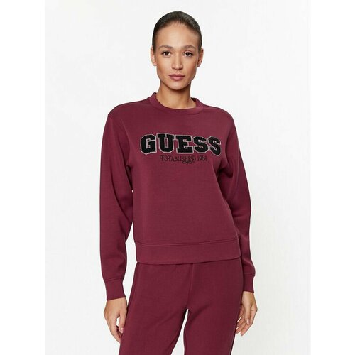 Свитшот GUESS, размер S [INT], бордовый