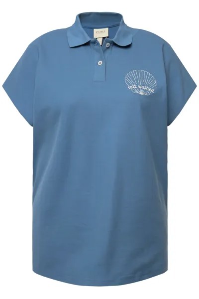 Футболка Ulla Popken Polo, цвет taubenblau