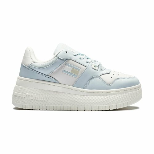 Кеды Tommy Jeans TJW RETRO BAS, размер T37, голубой/белый
