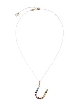 Dolce & Gabbana колье с подвеской в форме буквы U из топазов