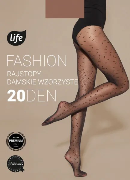 Колготки Life Fashion Nero Kreseczki 20 DEN, 2