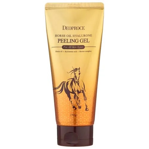 Deoproce пилинг-гель для лица Horse Oil Hyalurone 170 г