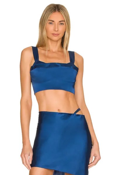 Топ Camila Coelho Silas Crop, цвет Deep Blue