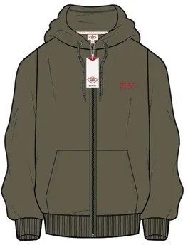 Толстовка мужская Lee cooper Sweatshirt зеленая 2XL