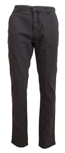 JWRAILY Джинсы Серые хлопковые эластичные прямые повседневные брюки IT54/W40/XL 300 долларов США