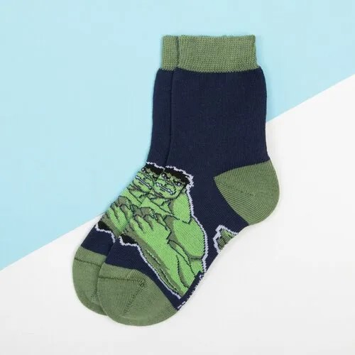 Носки Marvel размер 27, зеленый