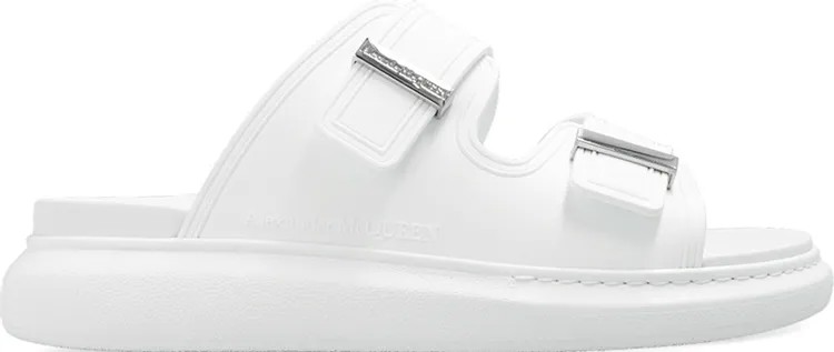 Сандалии Alexander McQueen Hybrid Double Buckle Sandal New Ivory, белый