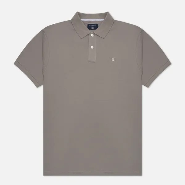 Мужское поло Hackett Slim Fit Logo оливковый, Размер S