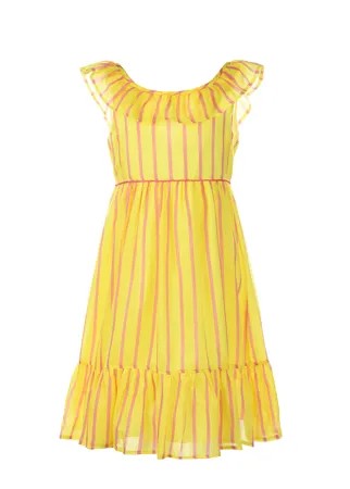 Желтое платье в красную полоску Aletta детское