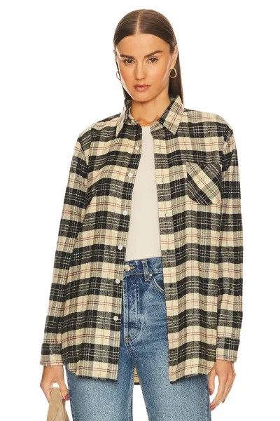 Рубашка Denimist Boyfriend, цвет Beige & Black Plaid