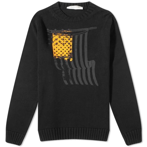 1017 ALYX 9SM Вязаный свитер с круглым вырезом, черный