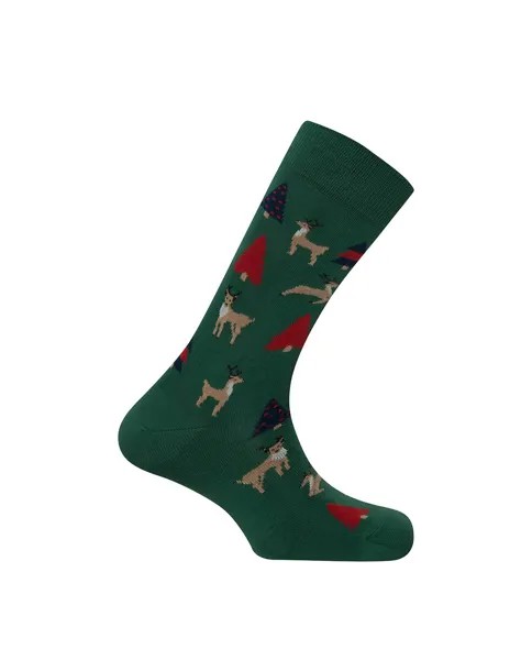 Хлопковые носки - Рождество. Сделано в Испании Punto Blanco, зеленый